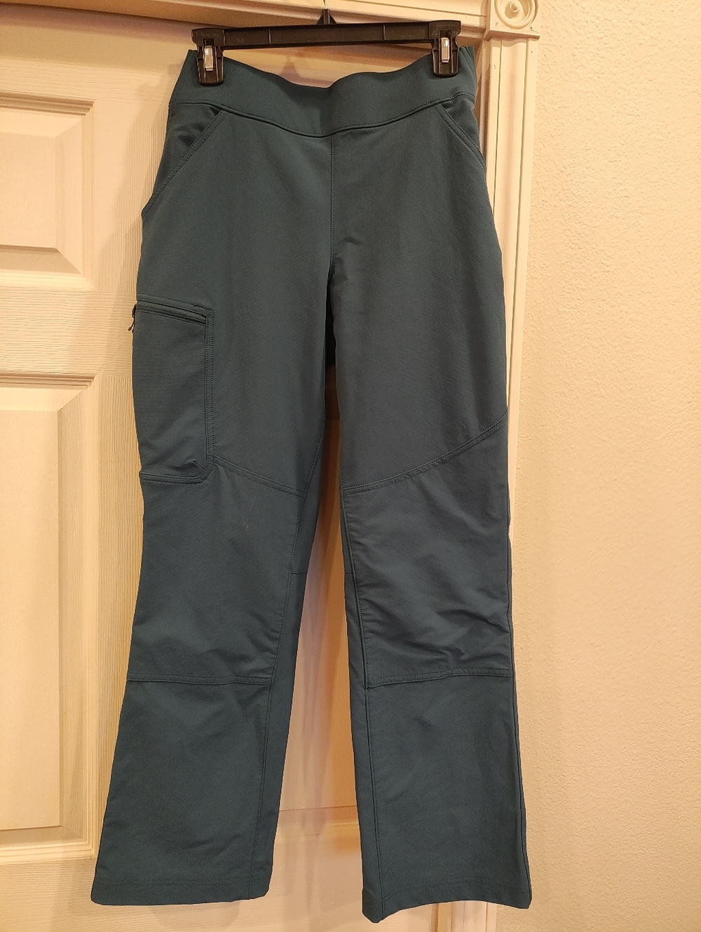 Duluth Trading Co Meteor Blue Flexpedition Boot Cut Pants Size 10x29